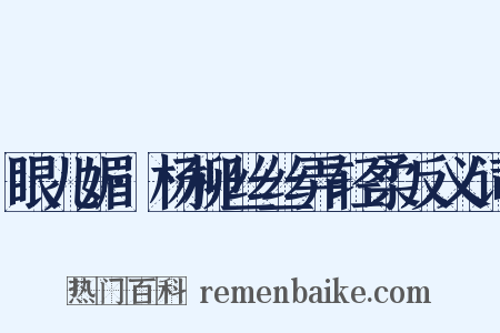 眼儿媚·杨柳丝丝弄轻柔反义词是什么意思的图片